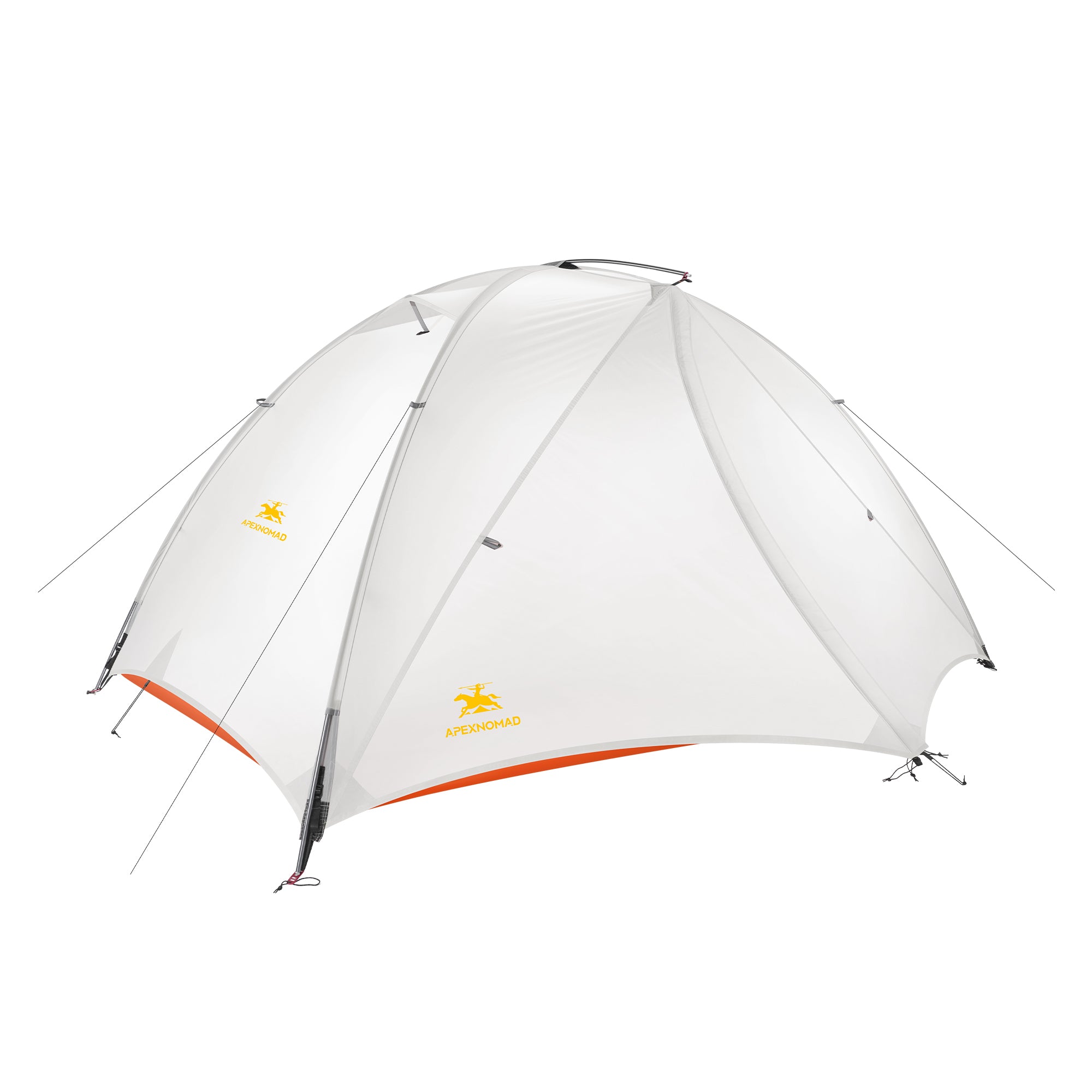 2 Person Pole Sleeve Backpacking Tent ApexNomad Haven Pro White