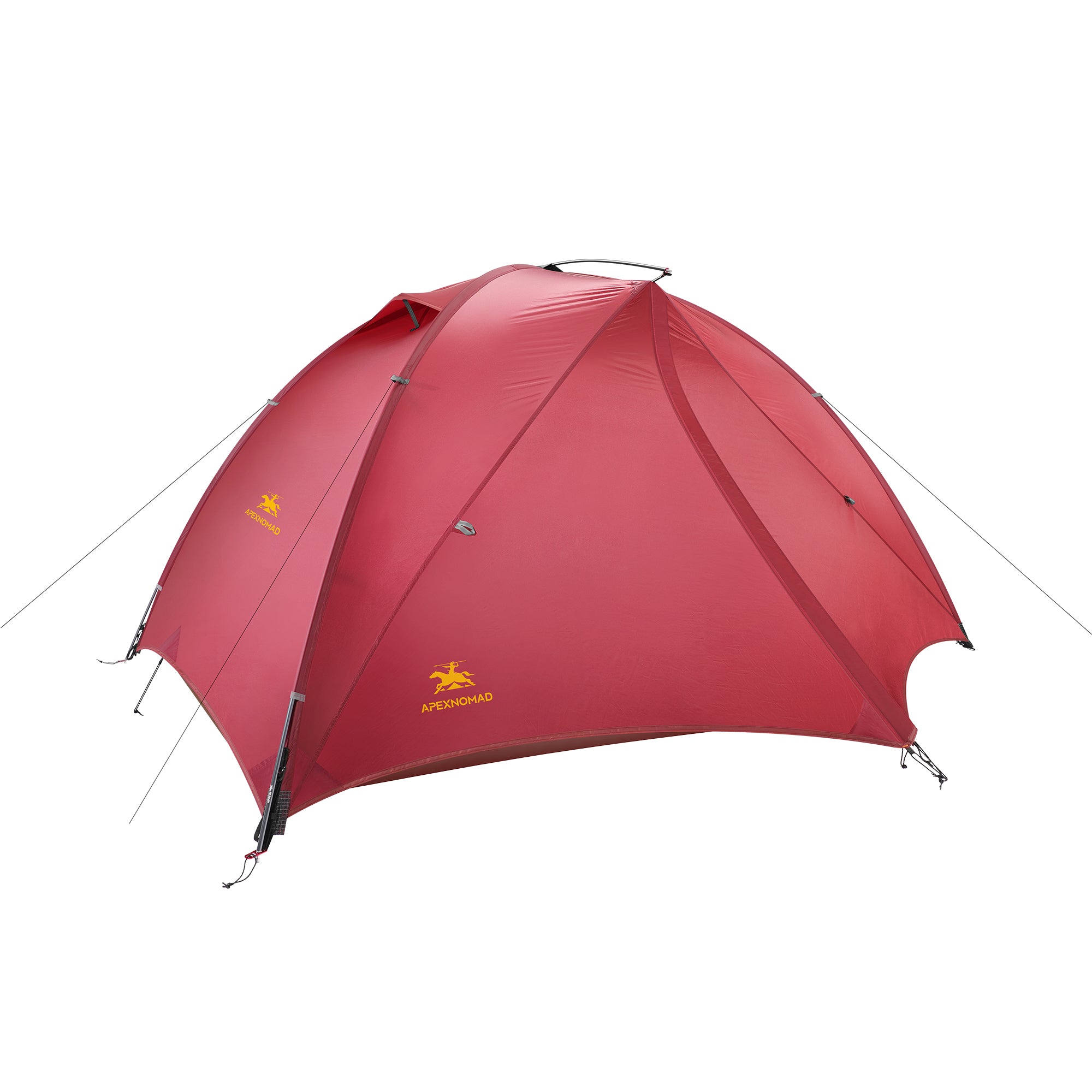 2 Person Pole Sleeve Backpacking Tent ApexNomad Haven Pro Red