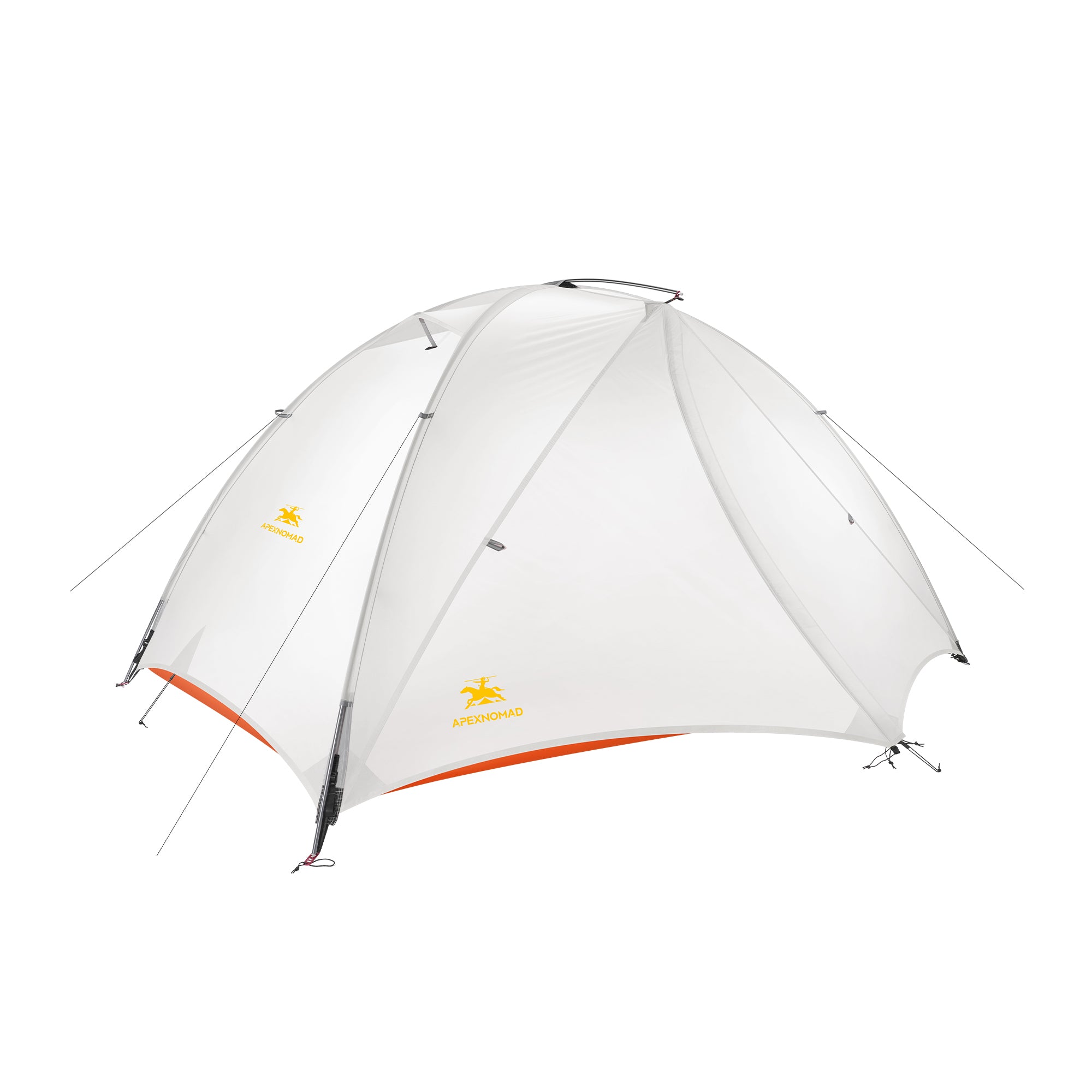 2 Person Pole Sleeve Backpacking Tent ApexNomad Haven Pro White