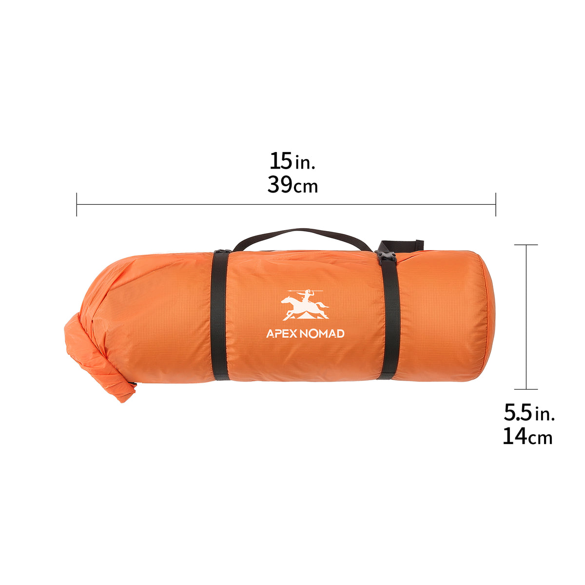 1 Person Lightweight Freestanding Backpacking Tent ApexNomad Ridge Orange