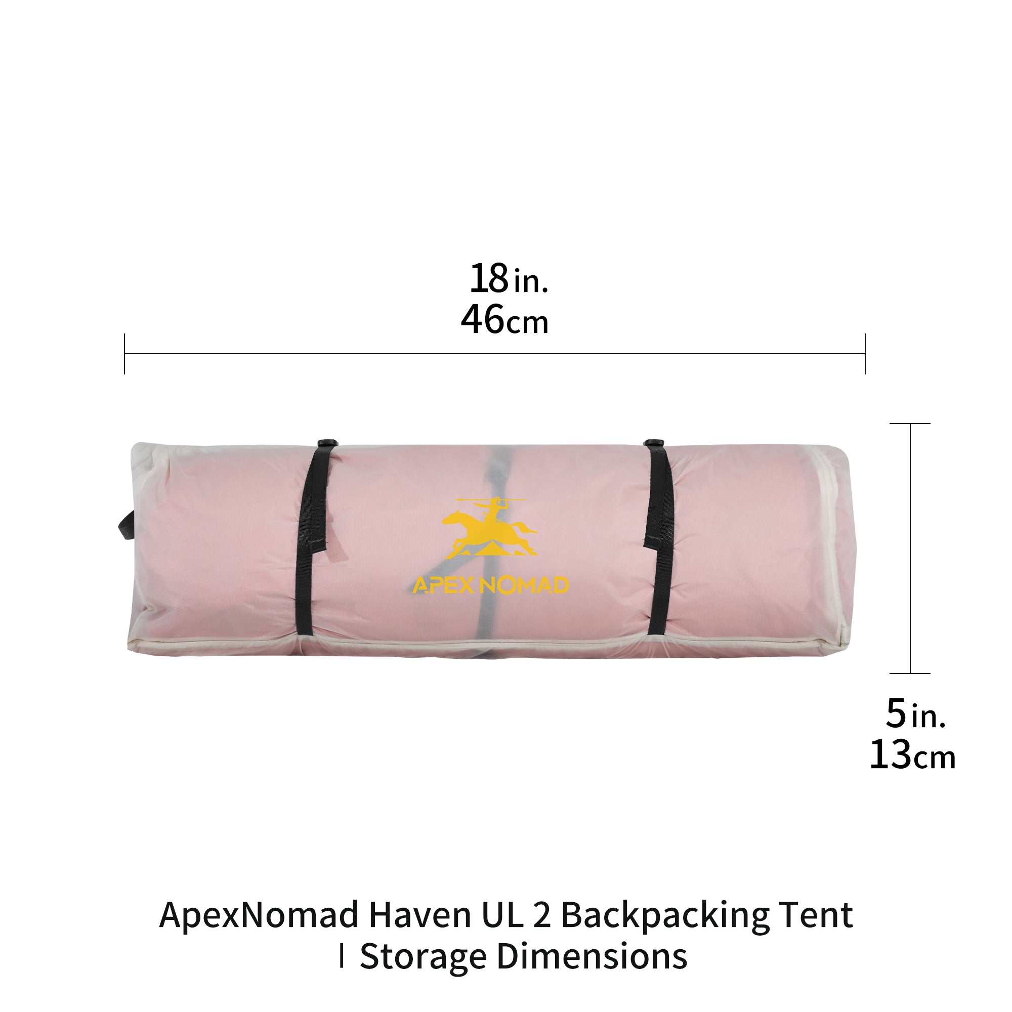 2 Person Pole Sleeve Backpacking Tent ApexNomad Haven Pro White