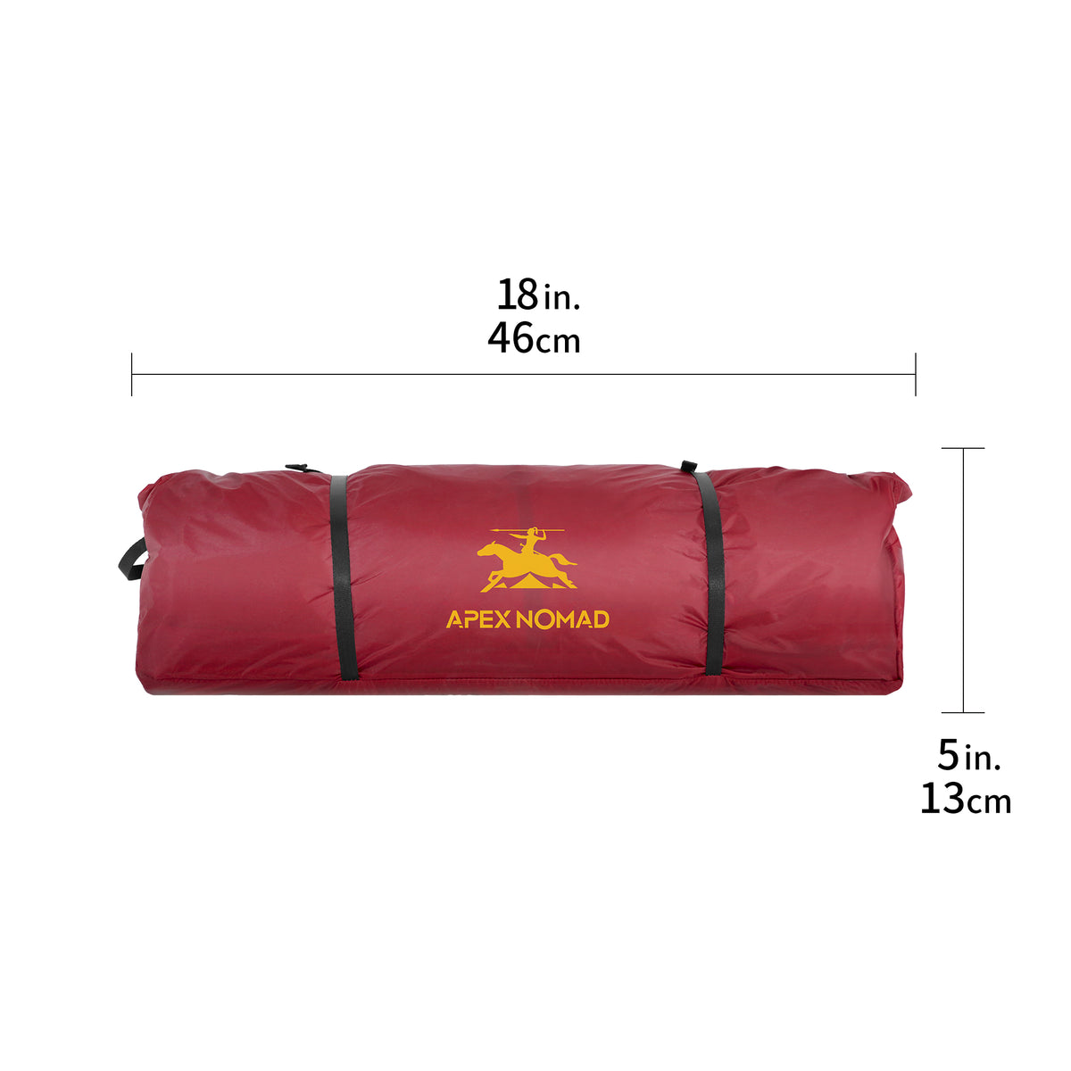 2 Person Pole Sleeve Backpacking Tent ApexNomad Haven Pro Red