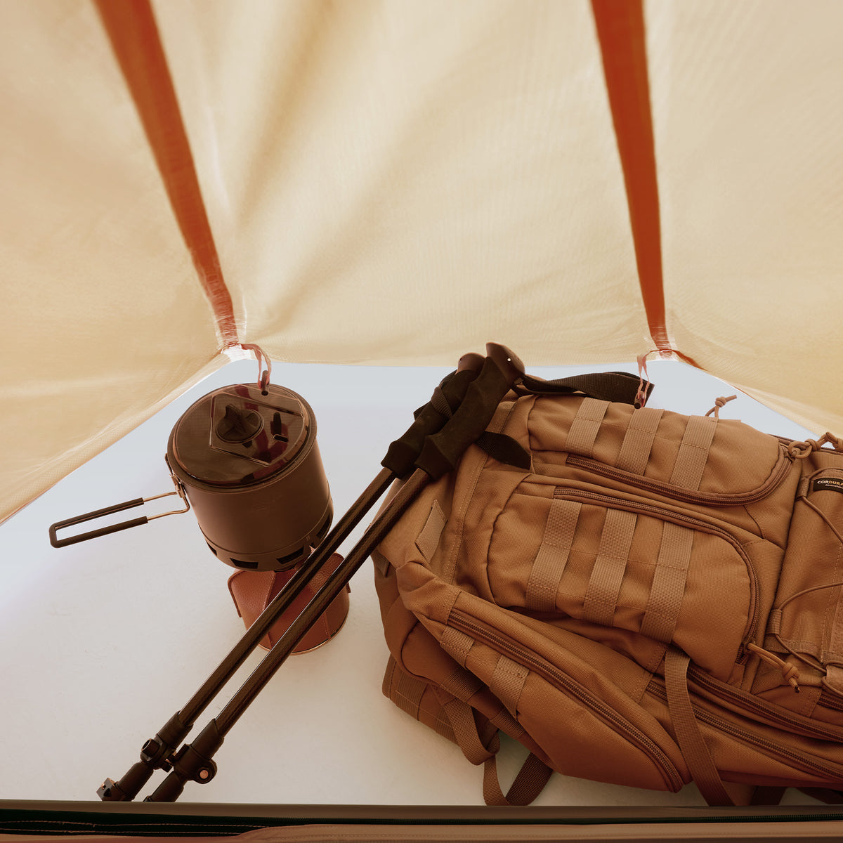 2 Person Lightweight Freestanding Backpacking Tent ApexNomad Ridge Brown