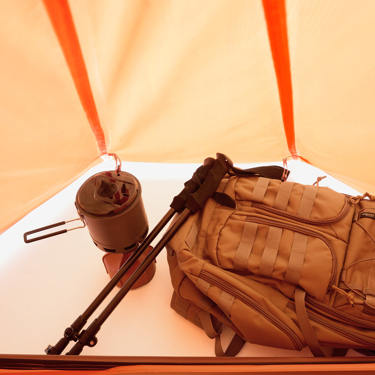 2 Person Lightweight Freestanding Backpacking Tent ApexNomad Ridge Orange
