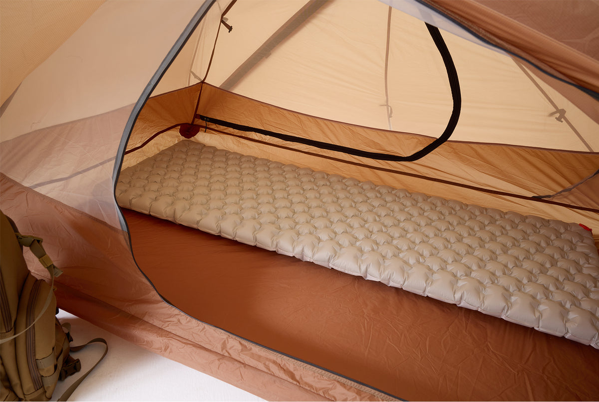2 Person Freestanding Backpacking Tent with Dual Doors ApexNomad Haven Brown