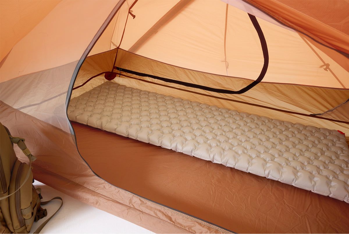 2 Person Freestanding Backpacking Tent with Dual Doors ApexNomad Haven Orange