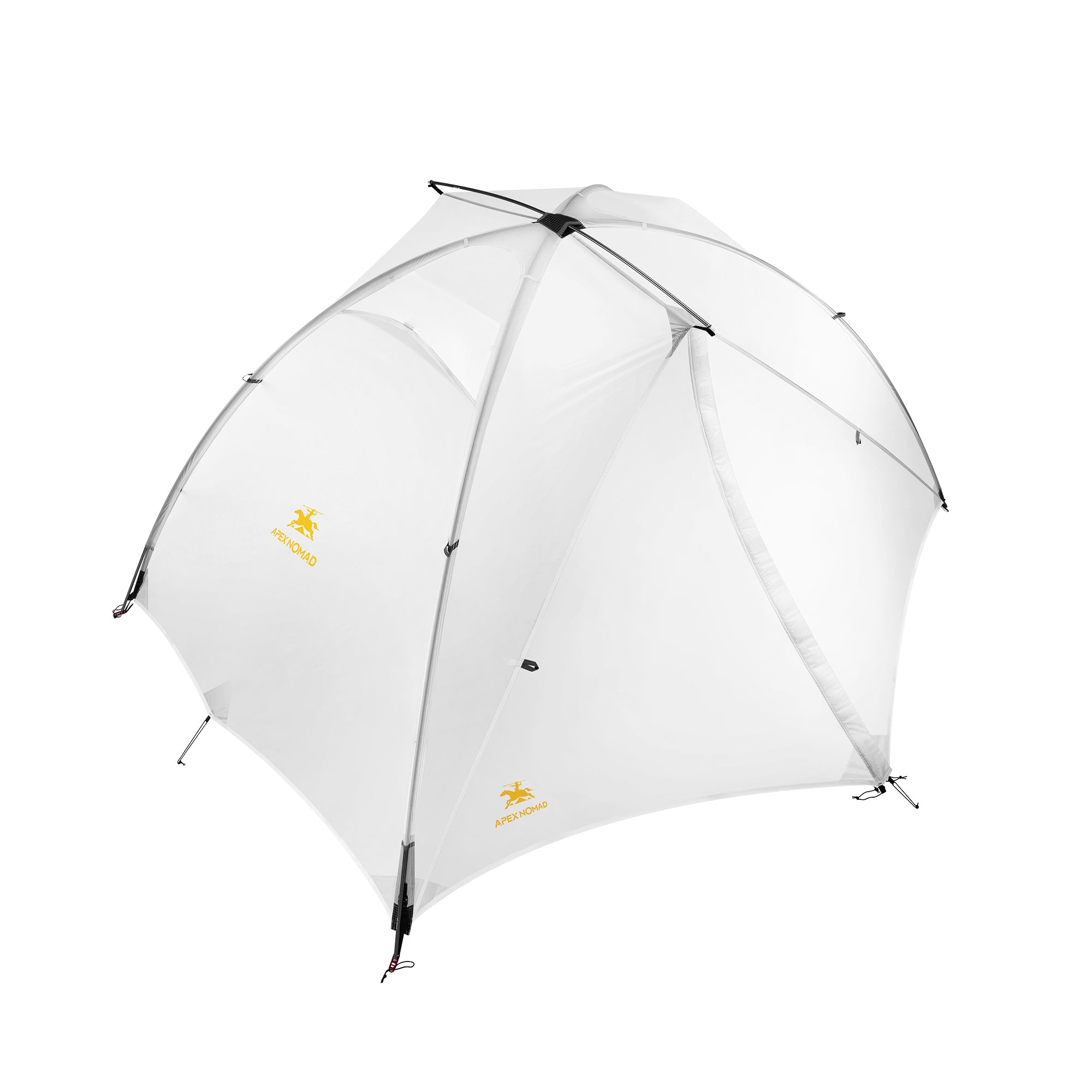 2 Person Pole Sleeve Backpacking Tent ApexNomad Haven Pro White