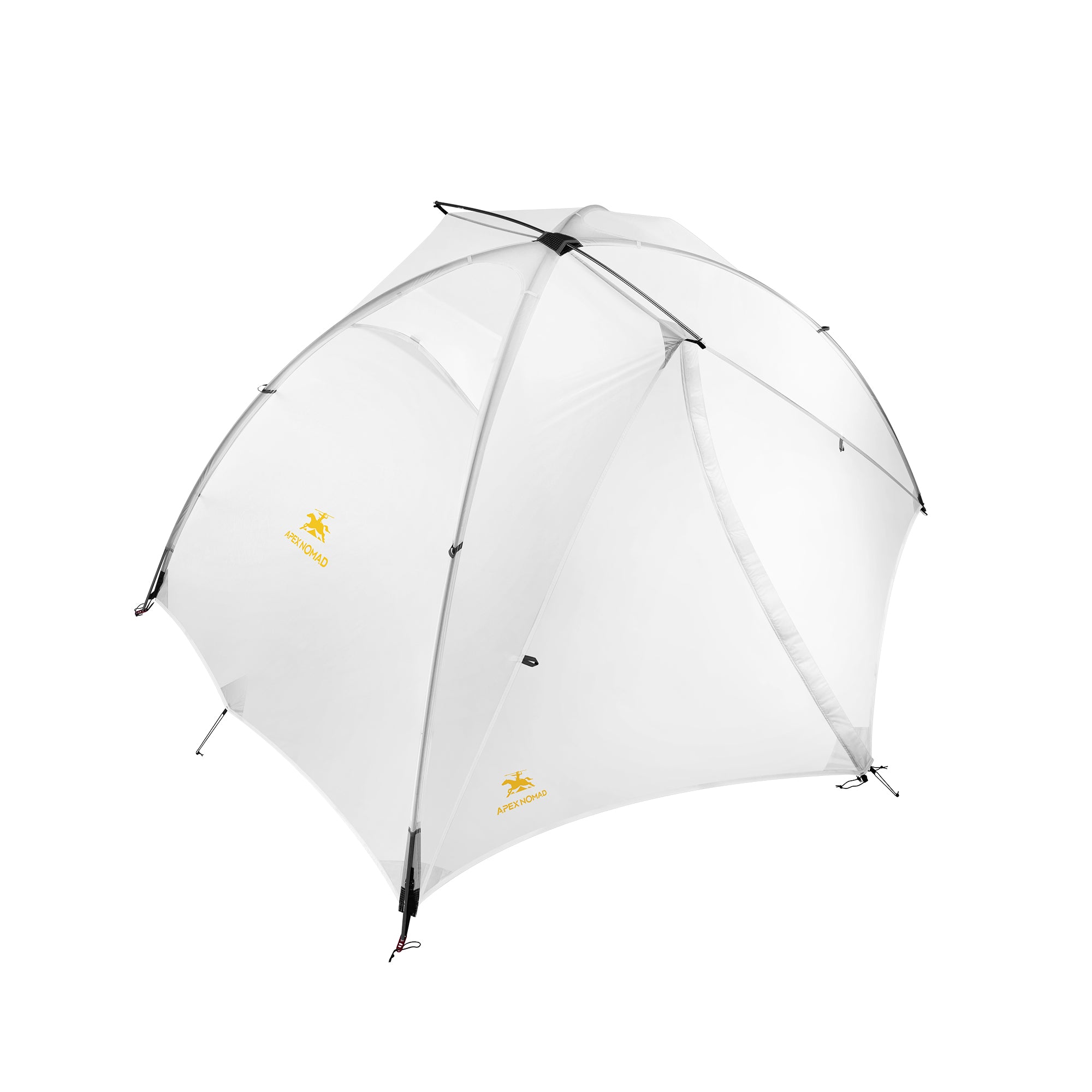 2 Person Pole Sleeve Backpacking Tent ApexNomad Haven Pro White