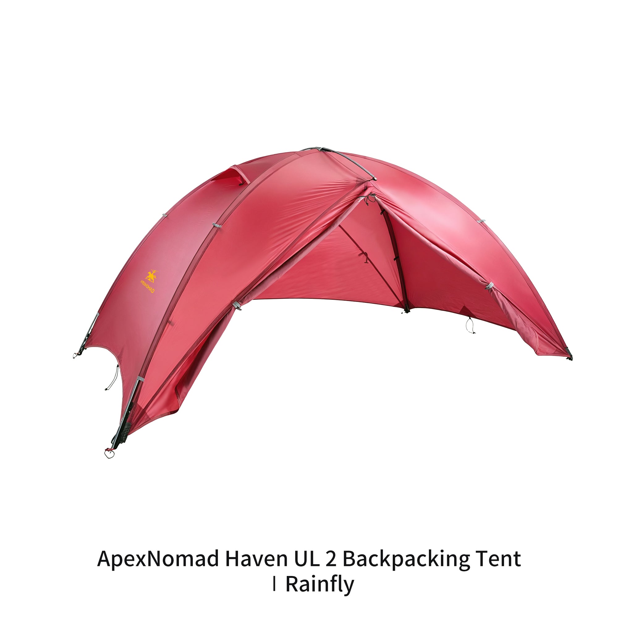 2 Person Pole Sleeve Backpacking Tent ApexNomad Haven Pro Red