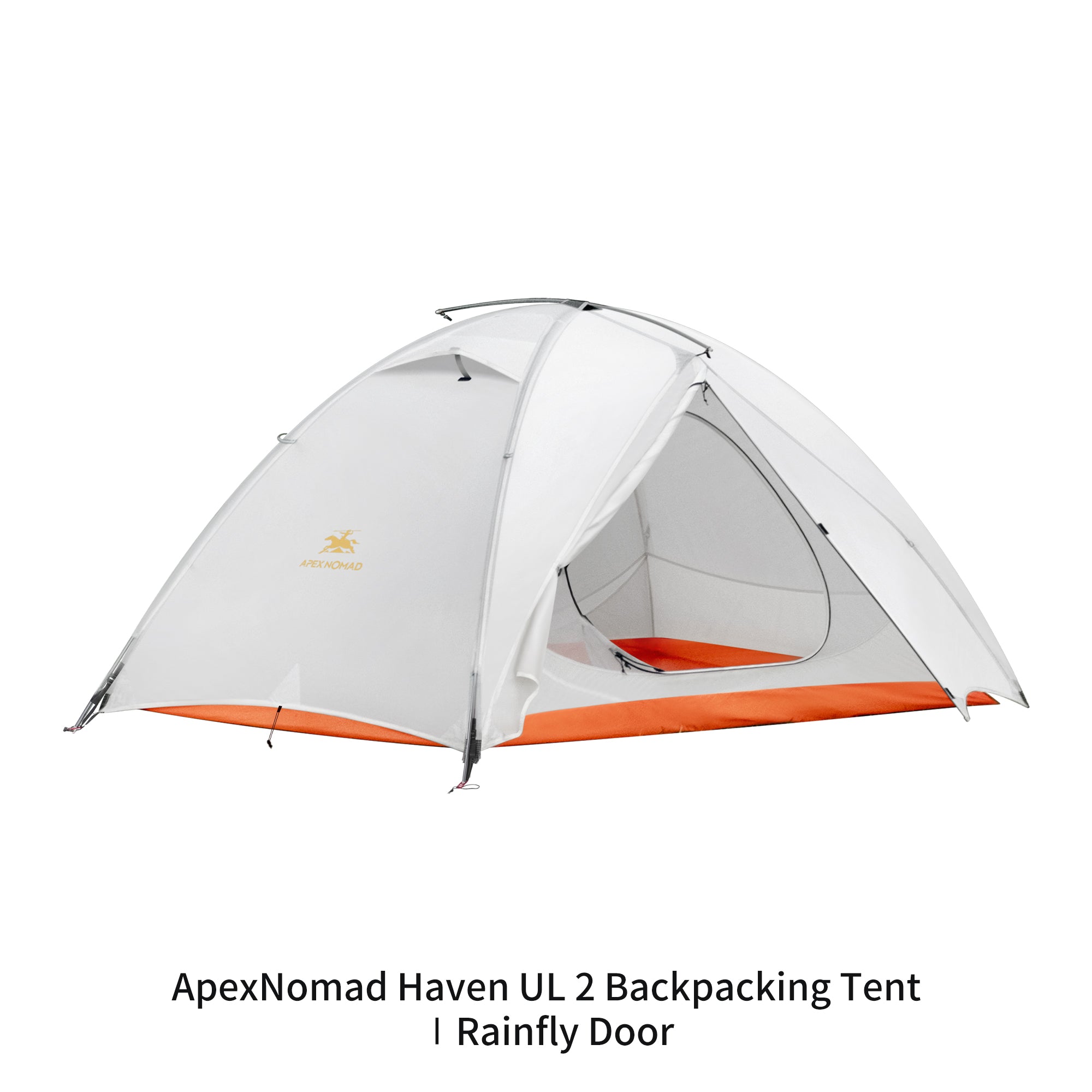 2 Person Pole Sleeve Backpacking Tent ApexNomad Haven Pro White