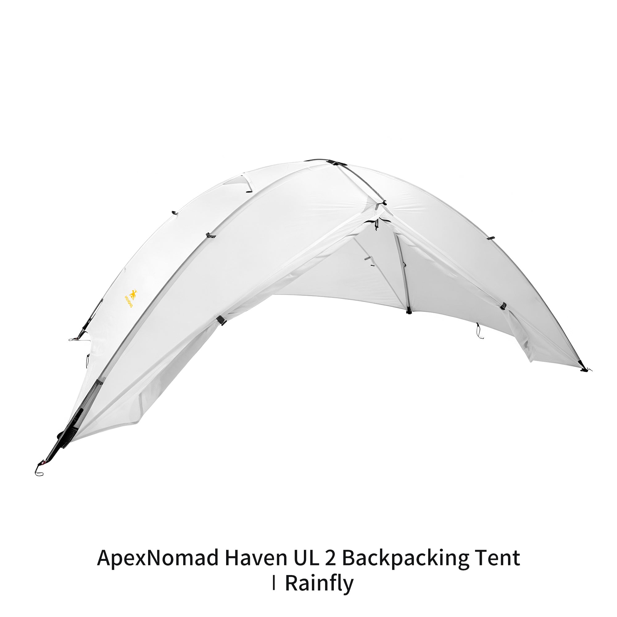 2 Person Pole Sleeve Backpacking Tent ApexNomad Haven Pro White