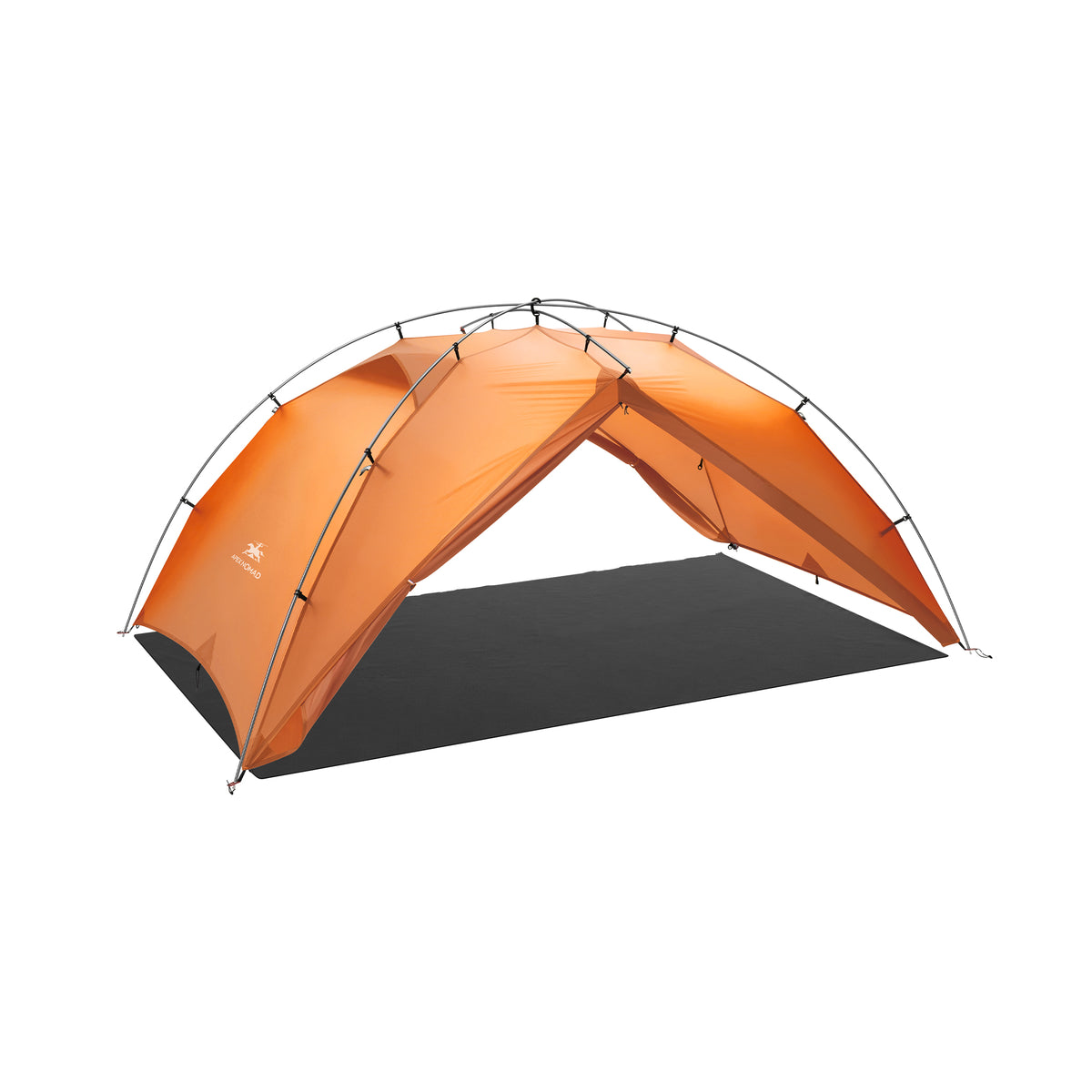 2 Person Freestanding Backpacking Tent with Dual Doors ApexNomad Haven Orange