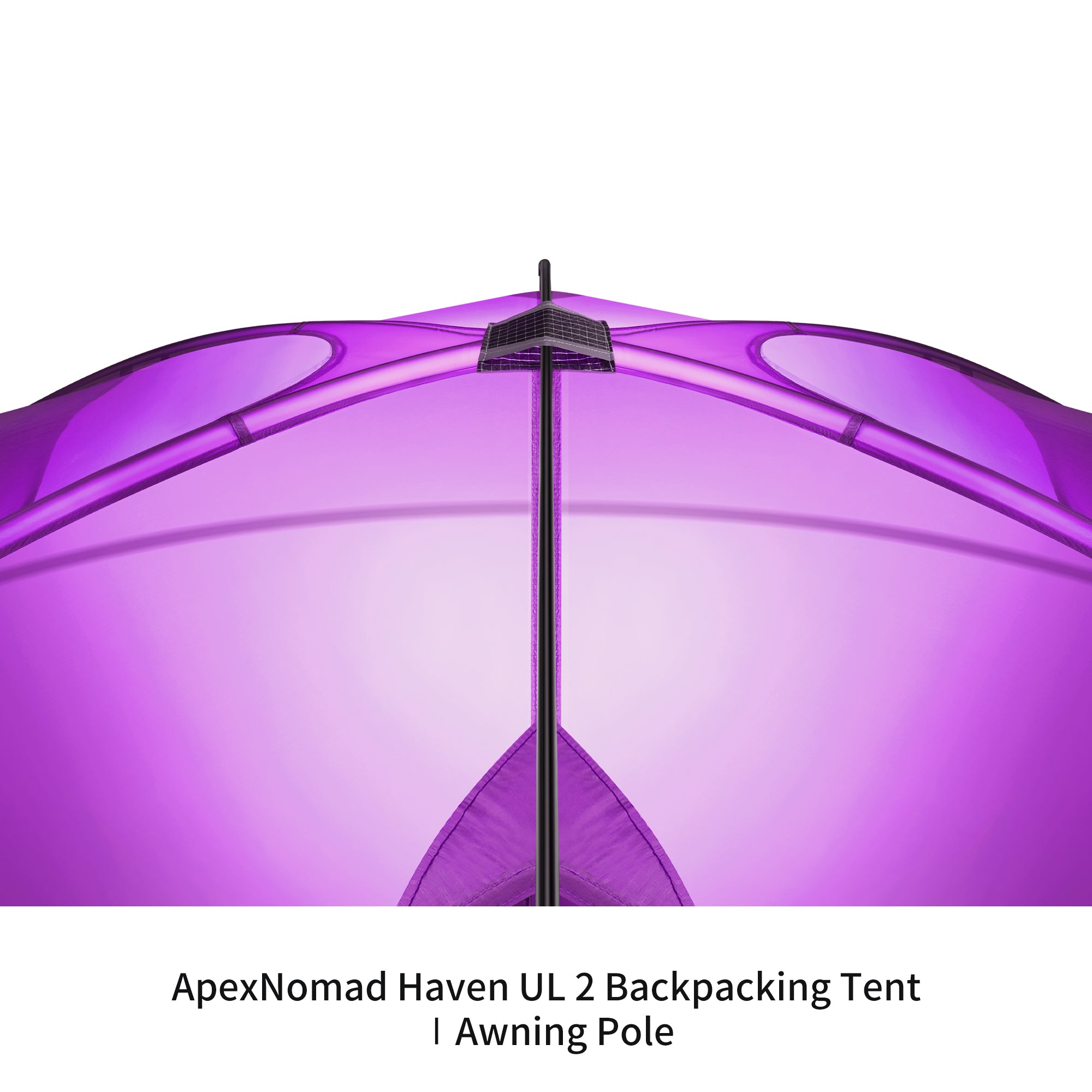 2 Person Pole Sleeve Backpacking Tent ApexNomad Haven Pro Purple