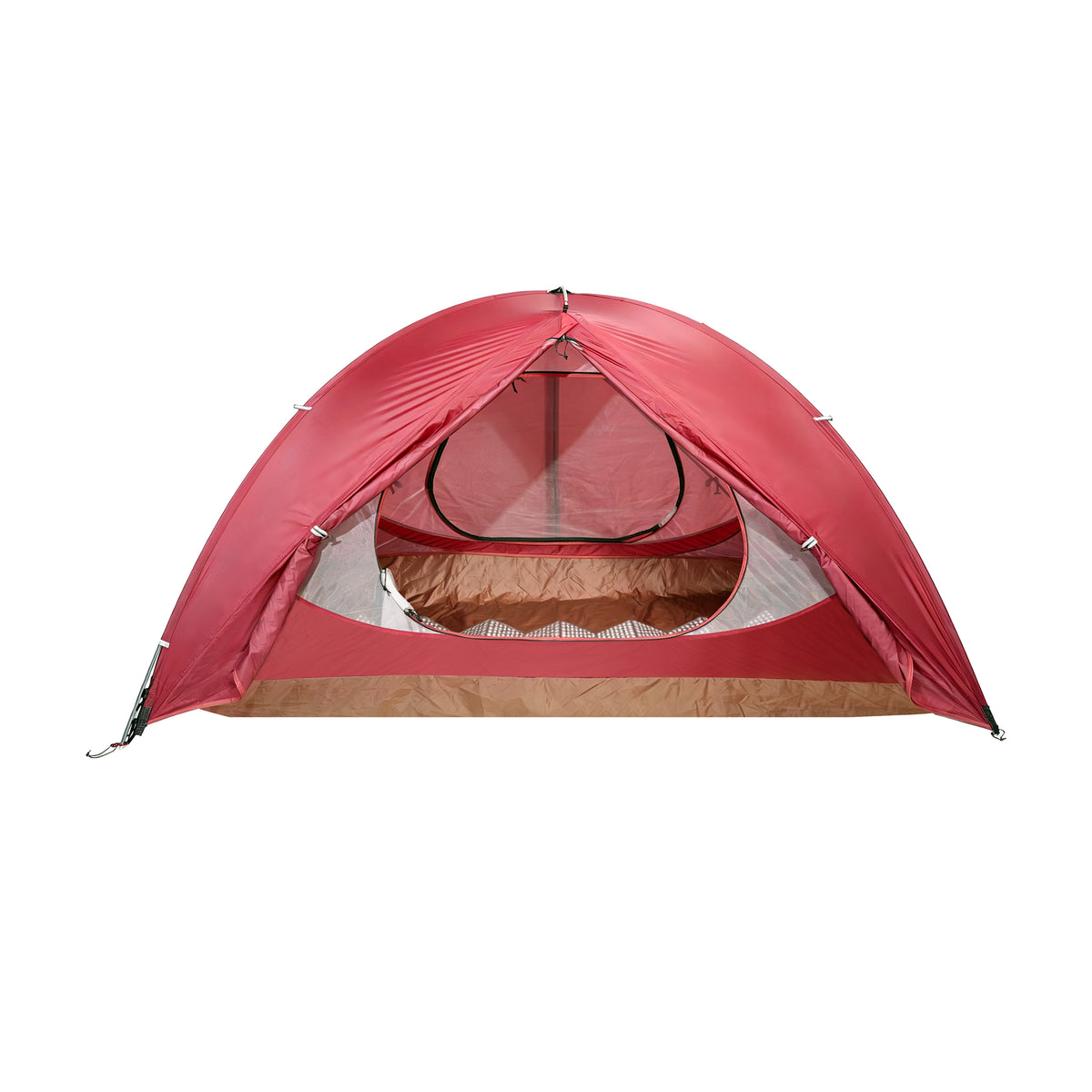 2 Person Pole Sleeve Backpacking Tent ApexNomad Haven Pro Red