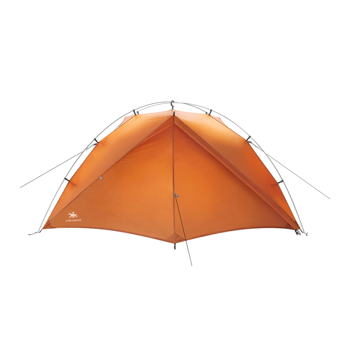 2 Person Freestanding Backpacking Tent with Dual Doors ApexNomad Haven Orange