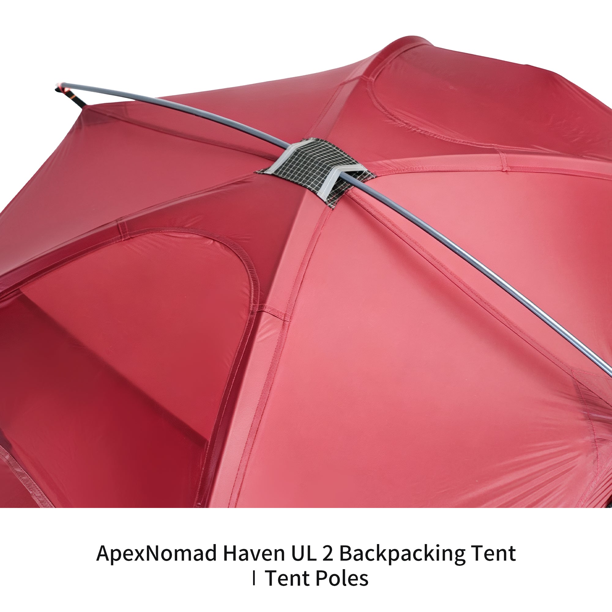 2 Person Pole Sleeve Backpacking Tent ApexNomad Haven Pro Red