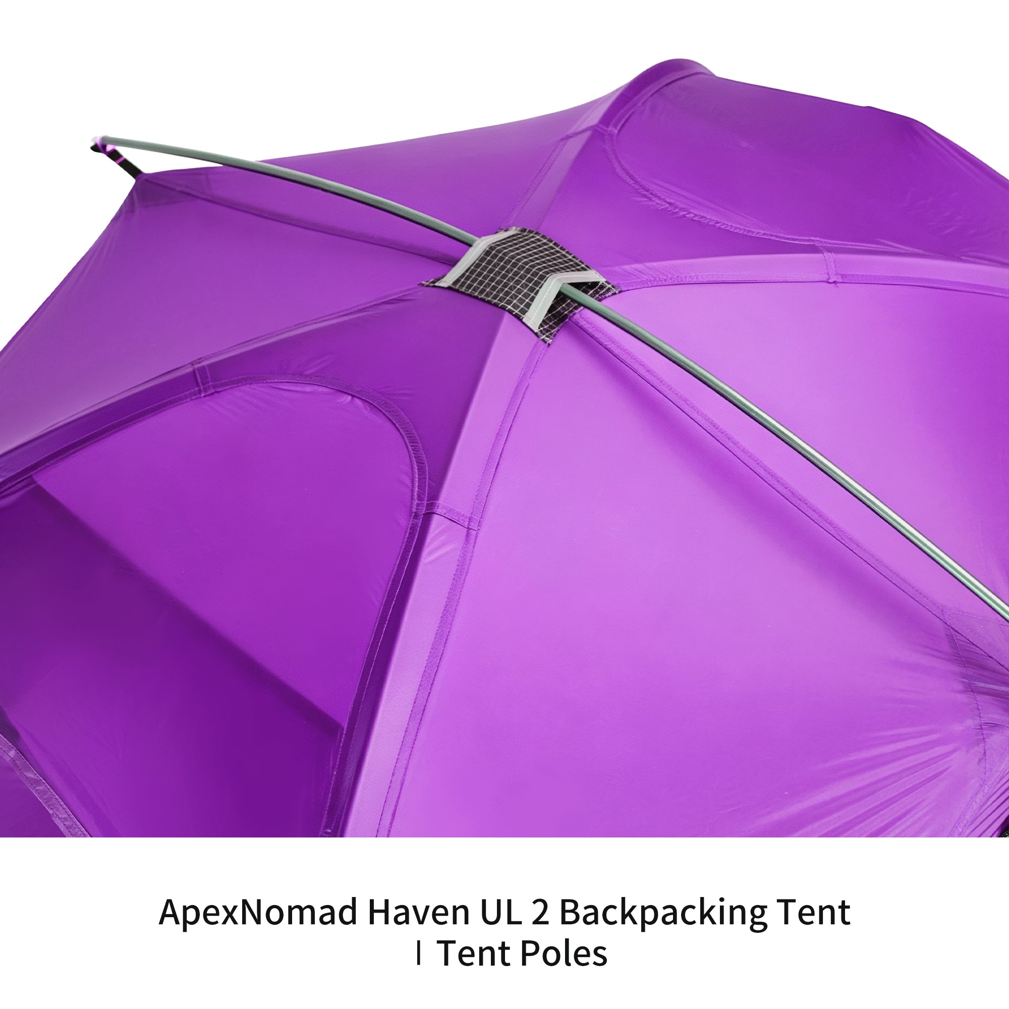 2 Person Pole Sleeve Backpacking Tent ApexNomad Haven Pro Purple