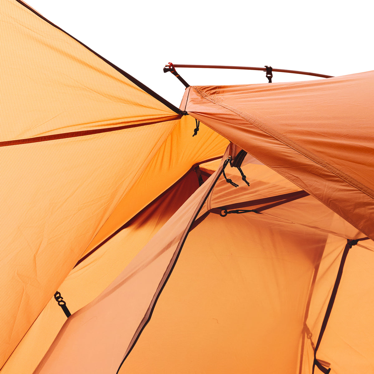 2 Person Freestanding Backpacking Tent with Dual Doors ApexNomad Haven Orange
