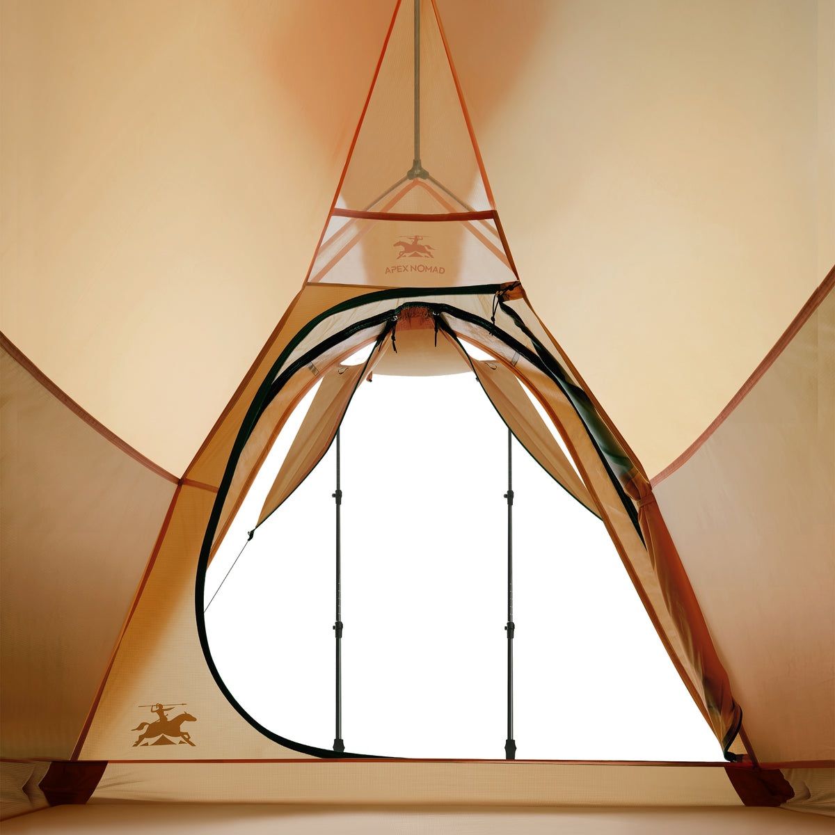 1 Person Lightweight Freestanding Backpacking Tent ApexNomad Ridge Brown