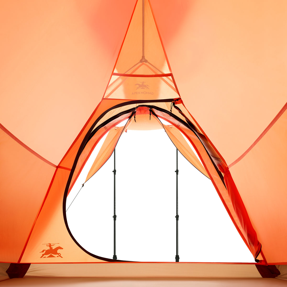 2 Person Lightweight Freestanding Backpacking Tent ApexNomad Ridge Orange