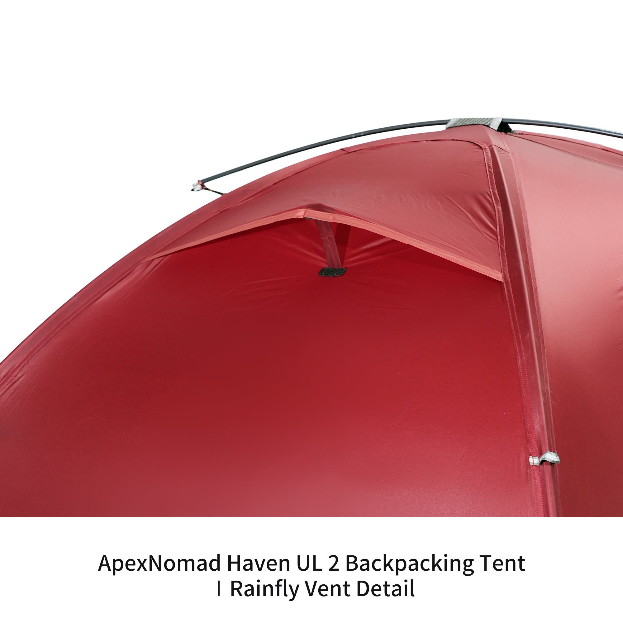 2 Person Pole Sleeve Backpacking Tent ApexNomad Haven Pro Red