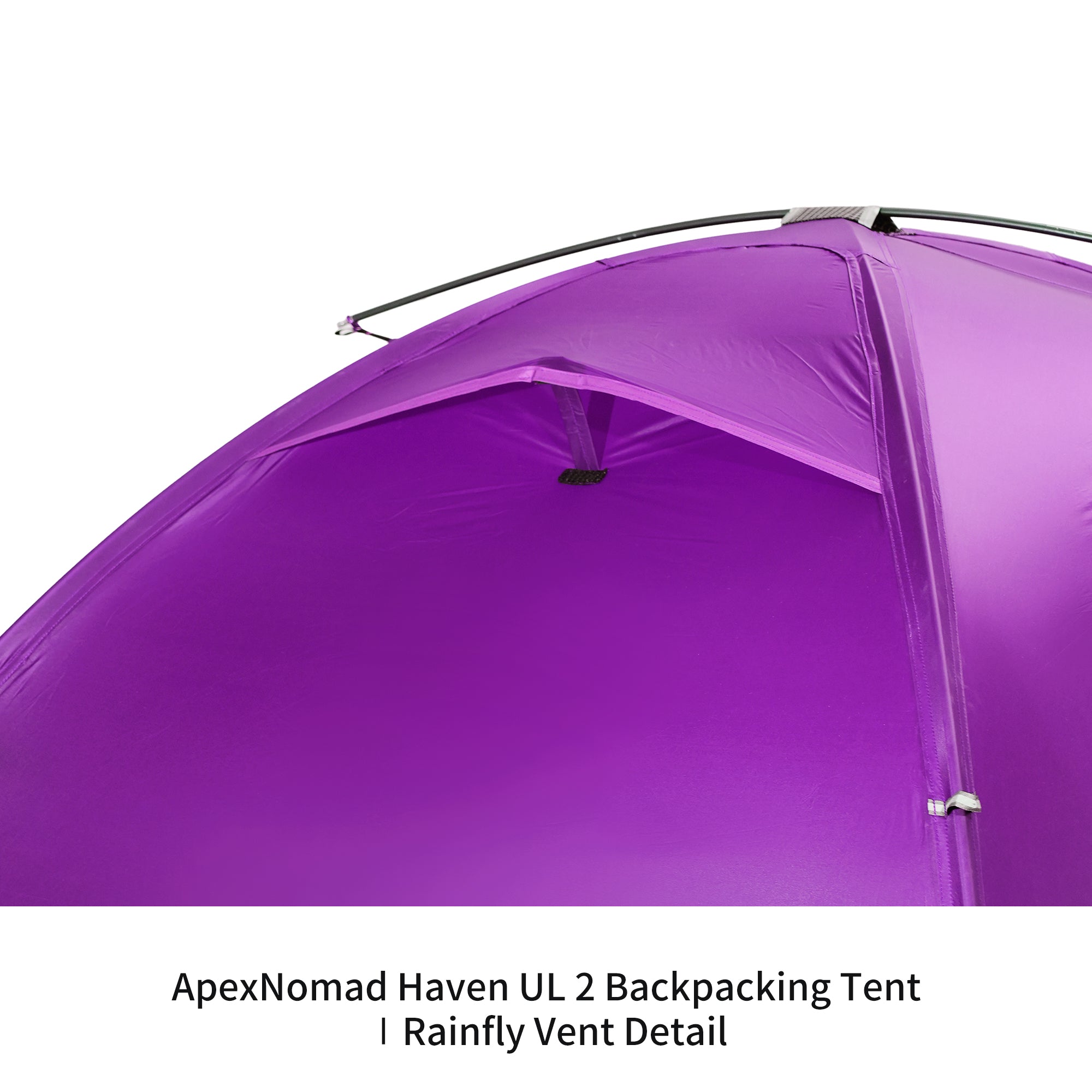 2 Person Pole Sleeve Backpacking Tent ApexNomad Haven Pro Purple