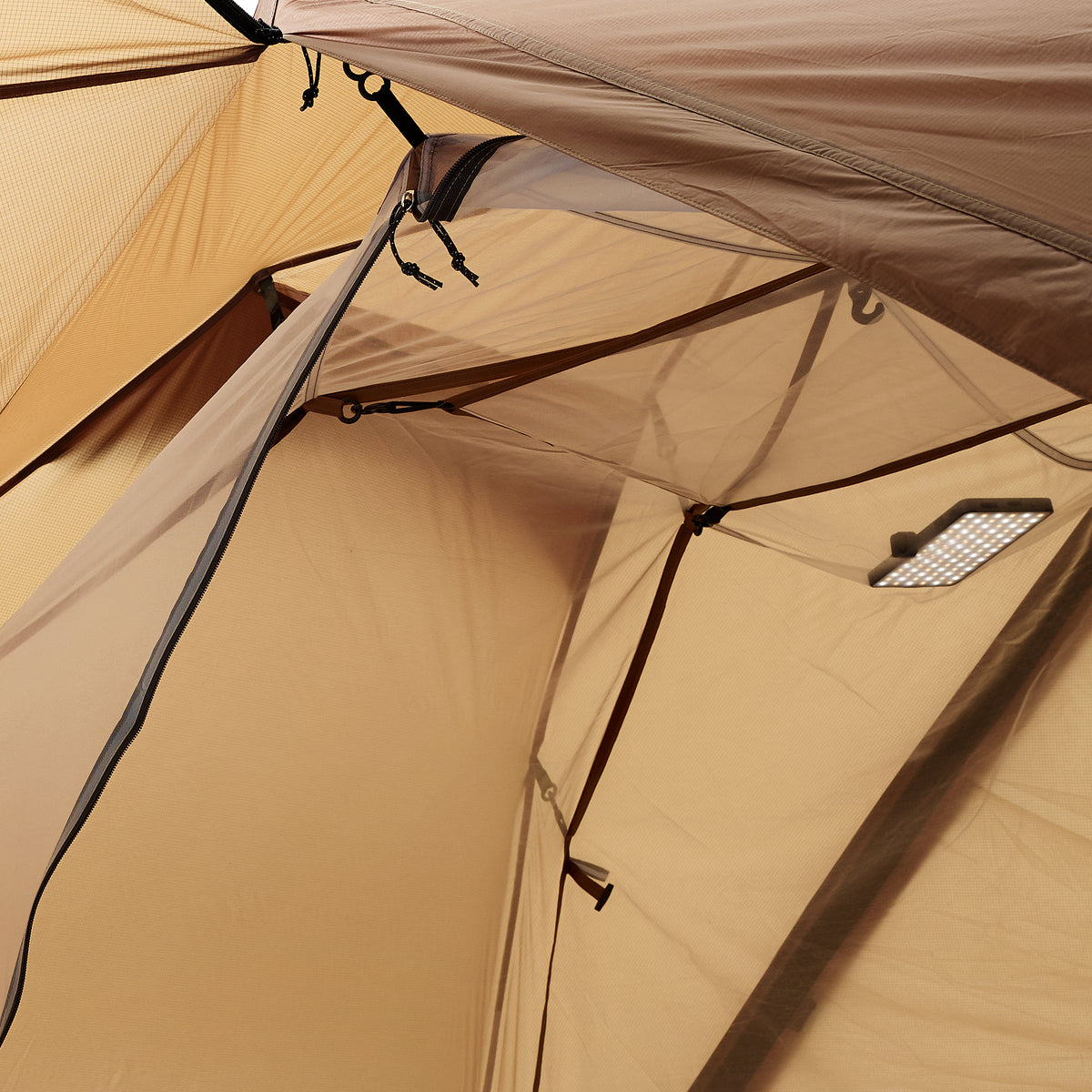 2 Person Freestanding Backpacking Tent with Dual Doors ApexNomad Haven Brown