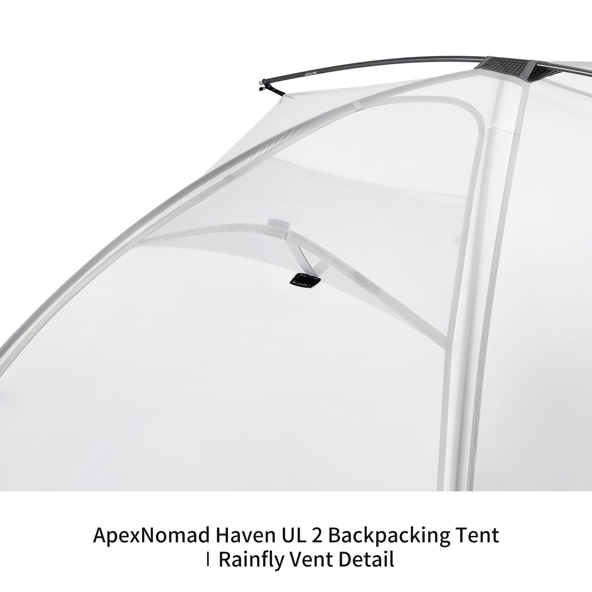 2 Person Pole Sleeve Backpacking Tent ApexNomad Haven Pro White